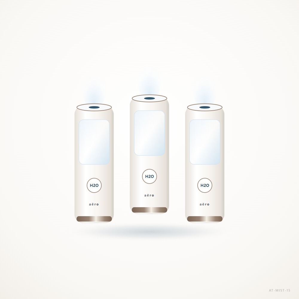 AeroPulse 3-Pack 3D OLED Studio Ultrasonic Mist Bundle — AT-MIST-15