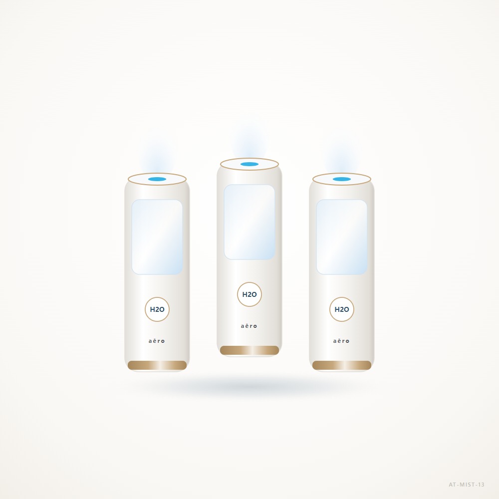 AeroTri 3-Pack Car & Room Ultrasonic Humidifier Bundle — AT-MIST-13