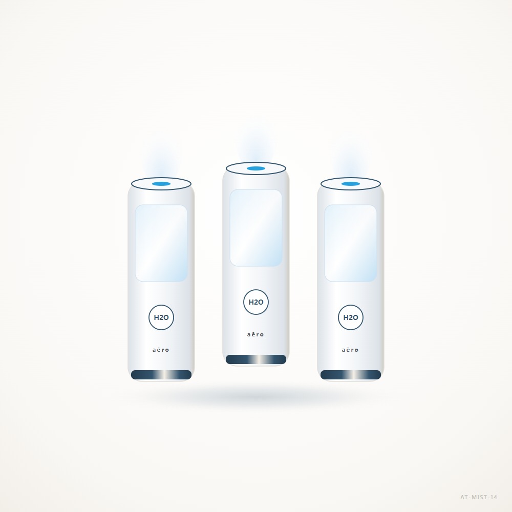 AeroTri Pro 3-Pack Dual-Jet Car & Desk Humidifier Bundle — AT-MIST-14